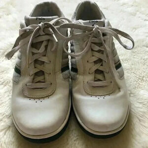 Polo By Ralph  Lauren White & Green Sneakers Sz 11